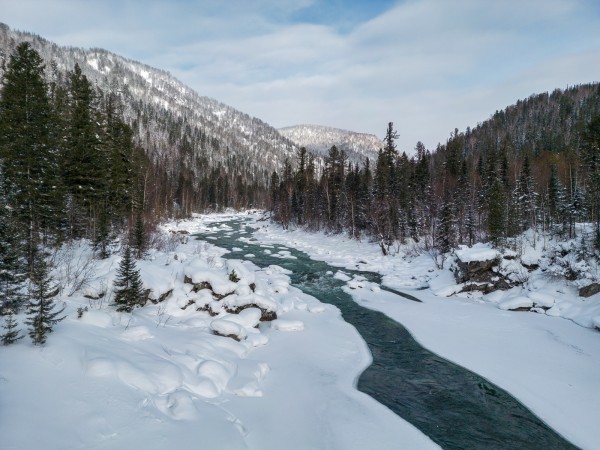 Kazyr valley freeride ski touring, Russia 2022